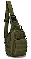 Тактическая армейская сумка рюкзак на плечо зеленого цвета, военная сумка камуфляжн цвета