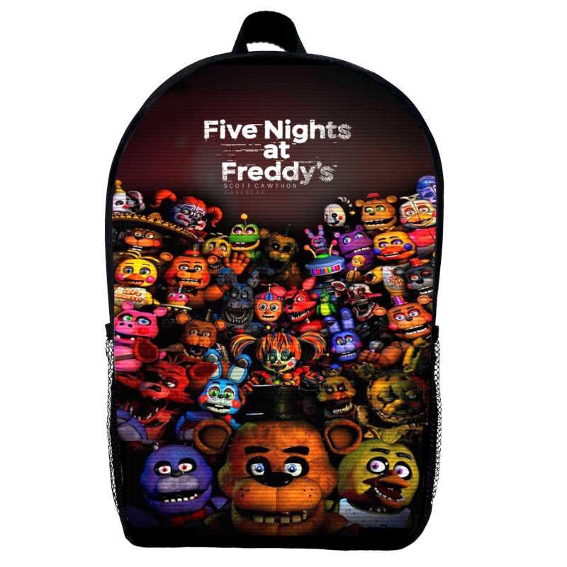 Рюкзак ФНАФ Аніматроніки 5 ночей з Фредді дитячий (Gear bag mini FNAF 08) чорний, 29 х 21 х 9 см, фото 1
