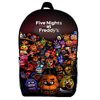 Рюкзак ФНАФ Аніматроніки 5 ночей з Фредді дитячий (Gear bag mini FNAF 08) чорний, 29 х 21 х 9 см