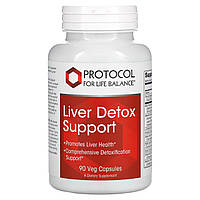 Детоксикація та очищення печінки Liver Detox Support 90 капс Protocol for Life Balance США