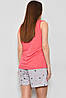 Піжама жіноча напівбатальна рожевого кольору 178008P, фото 3