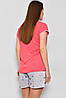 Піжама жіноча напівбатальна рожевого кольору 178009P, фото 3