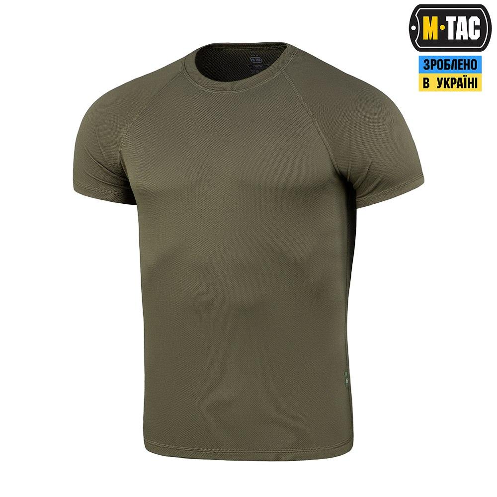 M-Tac футболка реглан потовідвідна Summer Olive, чоловіча літня футболка, армійська футболка олива військова