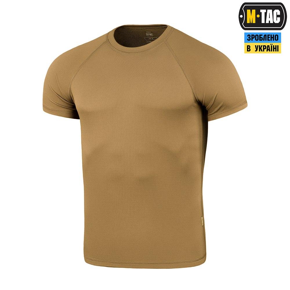 M-Tac футболка реглан потовідвідна Summer Coyote, чоловіча літня футболка, армійська футболка койот військова