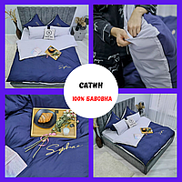 Комплект постельного белья из сатина Crown Высококачественное постельное белье из натуральных тканей