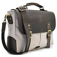 Мужская сумка-портфель из канвас и кожи RGj-3960-3md TARWA Серый HR, код: 8345802