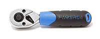 Трещотка реверсивная короткая с резиновой ручкой 1/4"(72зуб, L-115мм) Forsage F-802219
