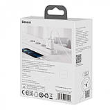 Зарядний пристрій Baseus Compact Quick Charger USB+Type-C 20W Білий (CCXJ-B02), фото 7