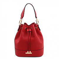 Женская сумка-мешок из натуральной кожи Tuscany TL142083 TL Bag Lipstick Red UM, код: 8345558