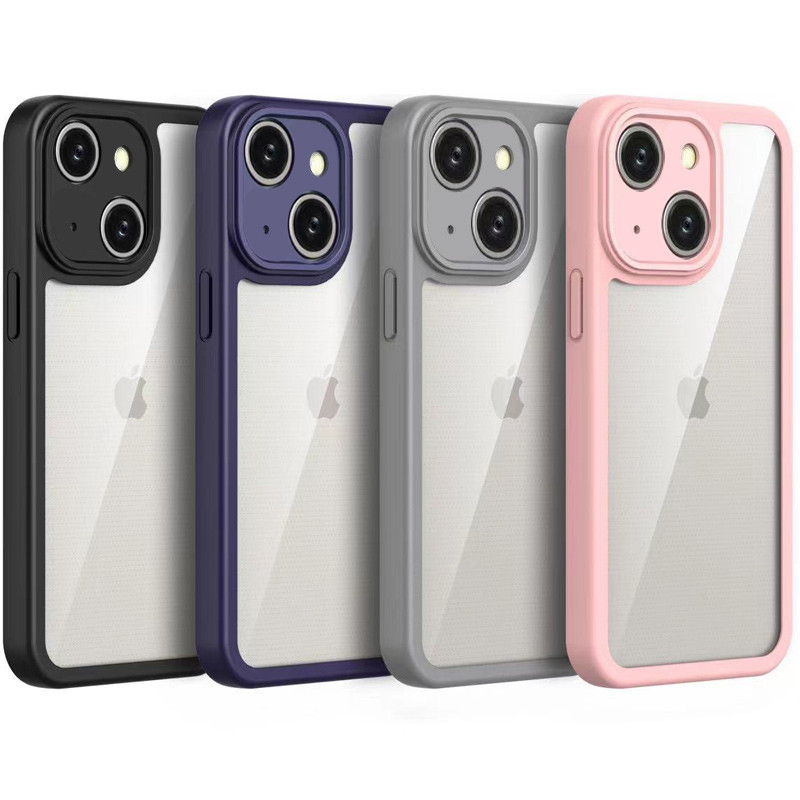 TPU чохол Transparent + Colour 1,5 mm для Apple iPhone 14 (6.1"), фото 1