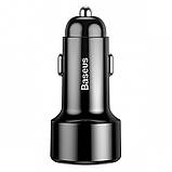 Автомобільний зарядний пристрій Baseus Magic Series Dual-USB QC 3.0 45W Black (CCMLC20A-01), фото 3