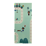 Дитячий ігровий двосторонній килимок Місто та Ведмедик 200х180х0.8см, фото 4