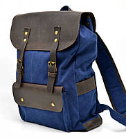 Рюкзак унисекс парусина+кожа RKc-9001-4lx TARWA Синий KB, код: 8345831