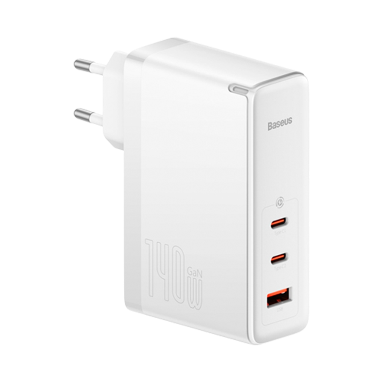 Мережевий зарядний пристрій Baseus GaN5 Pro 3 порта, USB + Type-C 140W Белый (CCGP100202)