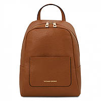 Женский кожаный рюкзак мягкий Tuscany TL142052 TL Bag Коньяк SN, код: 8345552