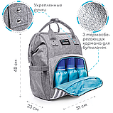 Сумка-рюкзак для мами Zupo Crafts + компактний пеленальний матрацик, фото 3