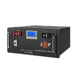 Акумулятор LP LiFePO4 48V (51,2V) - 100 Ah (5120Wh) (Smart BMS 100A) з LCD RM, фото 2