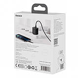 Зарядний пристрій Baseus Compact Quick Charger USB+Type-C 20W Чорний (CCXJ-B01), фото 6