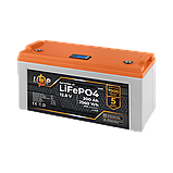 Акумулятор LP LiFePO4 12,8V - 200 Ah (2560Wh) (BMS 100A/50А) пластик LCD для ДБЖ, фото 2