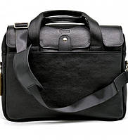 Кожаная сумка-портфель для ноутбука TA-1812-4lx от TARWA 29 × 39 × 7 Черный OS, код: 6832801