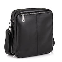 Кожаная сумка мессенджер для мужчин GA-60121-3md бренда TARWA 24 × 26 × 7 Черный KM, код: 6832796