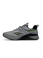 Reebok Nano X2 Fleece Light Gray Black 41 m