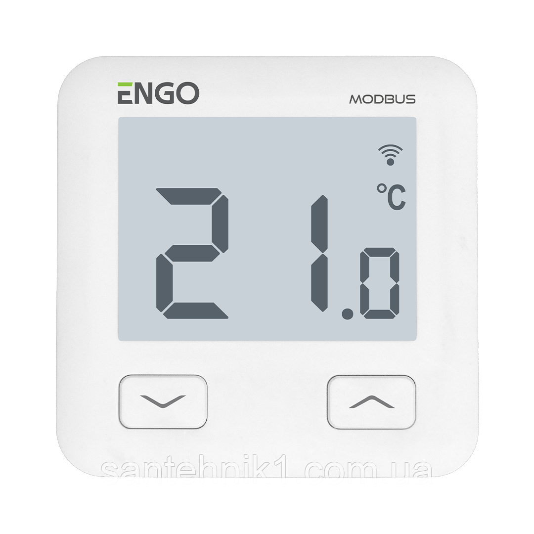 E10WMODBUS  - Інтернет термостат, MODBUS, Wi-Fi, білий