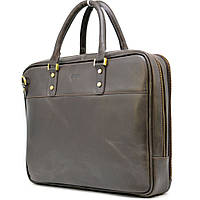 Мужская кожаная сумка-портфель тонкая коричневая TARWA TC-4766-4lx MN, код: 8345294