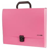 Папка - портфель Economix пластиковый A4 на застежке 1 отделение, розовый (E31607-09)