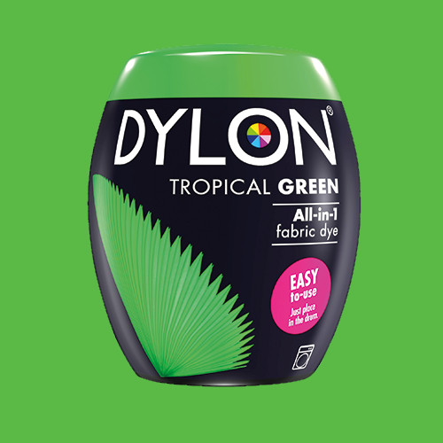 Фарба для фарбування тканини в пральній машині DYLON Machine Use Tropical Green (бочечка)