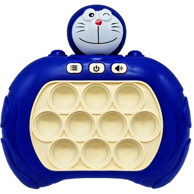 Електронний поп іт, консоль, приставка, котик синій, Doraemon Pop it JH-0031