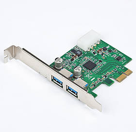 Картка розширення, PCI-Express на 2 USB 3.0 порти Gembird UPC-30-2P — MegaLavka