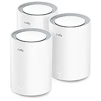 Маршрутизатор WiFi Mesh-система WiFi 6 Cudy M1800 (3-Pack) 3 штуки дводіапазонні гігабітні (73-00516)