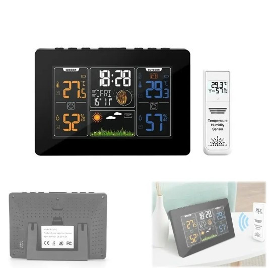 Професійна метеостанція для дому домашня метеостанція PT201C міні метеостанція, фото 1