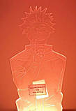 Акриловий 3D світильник - нічник Аніме Магічна битва Годжо Сатору 16 кольорів + пульт, фото 2