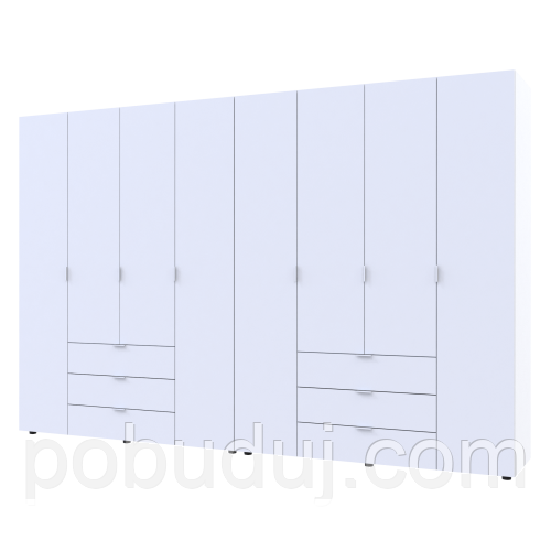 Шафа для одягу Doros Гелар 42002121 комплект Біла 310х49,5х203,4см (1782247650), фото 1