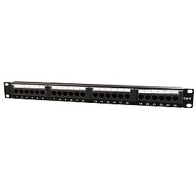 Патч панель, Cat 6, 24 порти, UTP Cablexpert NPP-C624CM-001 — MegaLavka