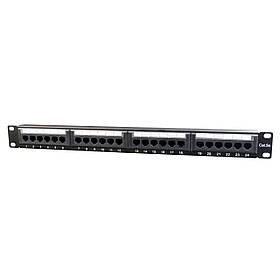 Патч панель, Cat 5e, 24 порти, UTP Cablexpert NPP-C524CM-001 — MegaLavka