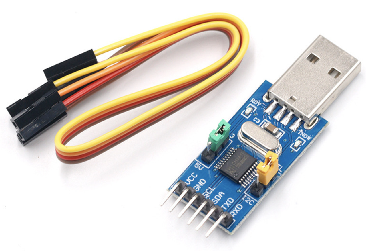 Конвертер інтерфейсу CH341T 2-в-1 Модуль USB до I2C IIC UART USB до TTL MCU послідовний порт