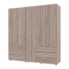 Шафа для одягу Doros Гелар 42002122 комплект Cонома 193,7х49,5х203,4см (1782247673)