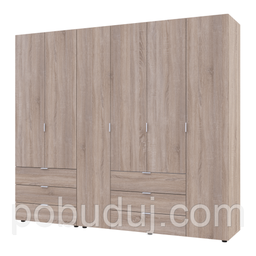 Шафа для одягу Doros Гелар 42002118 комплект Дуб Cонома 232,5х49,5х203,4см (1782247647), фото 1