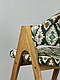 М'який стілець "Джим" із дерева в дизайнерській тканині, фото 8