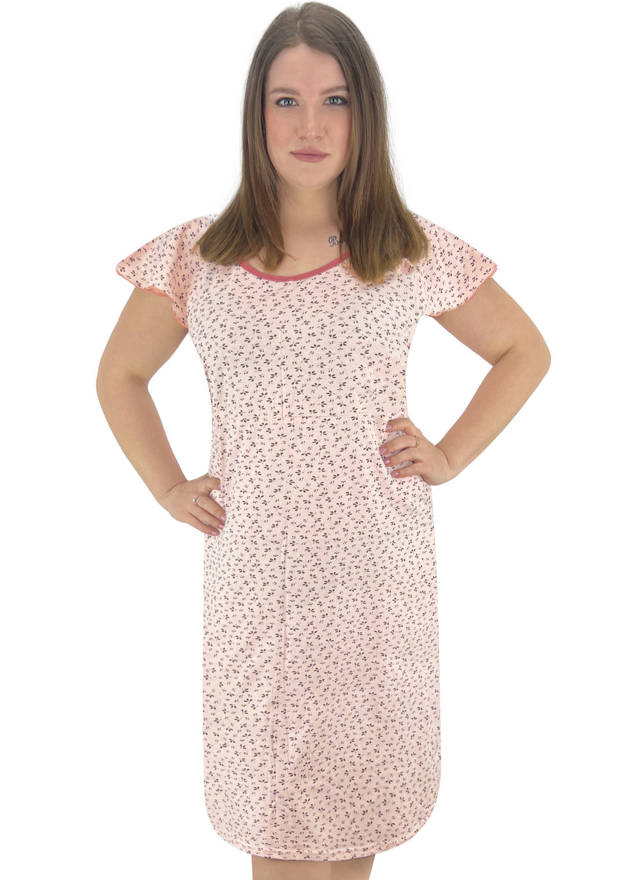 Нічна сорочка жіноча 52-54 персиковий (4103)