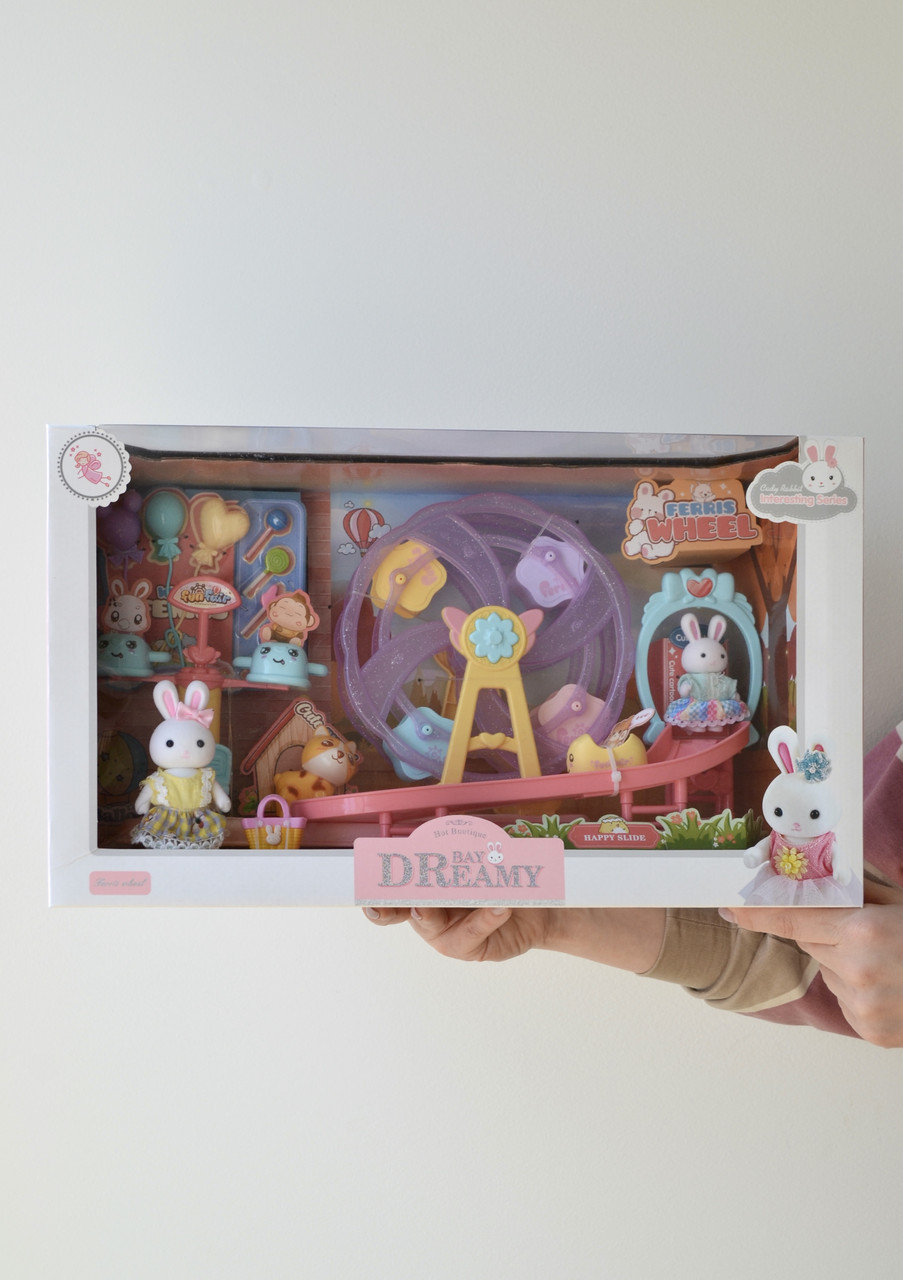 Лялькові меблі із зайчиками Парк розваг, фото 1