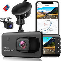 Автомобильный видеорегистратор Ultra HD 4K - Discovery LS-K20 Car Dash Cam, двойная автомобильная камера