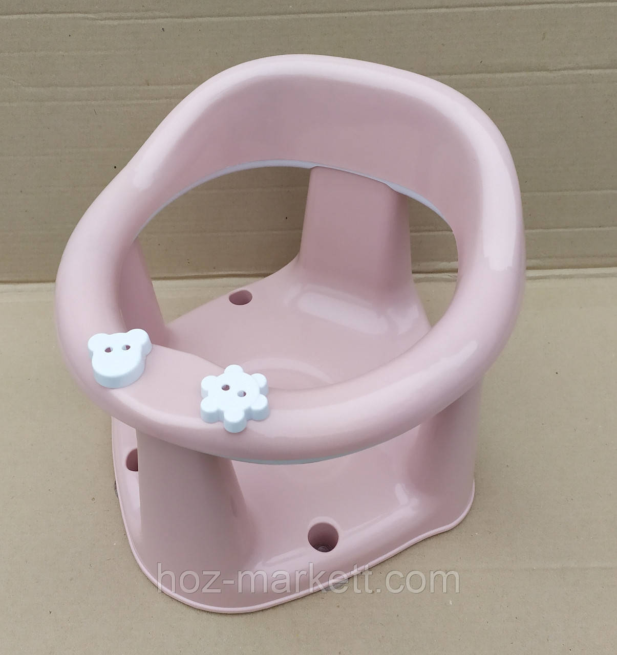 Сидіння у ванну дитяче для купання для дівчинки на присосках, фото 1