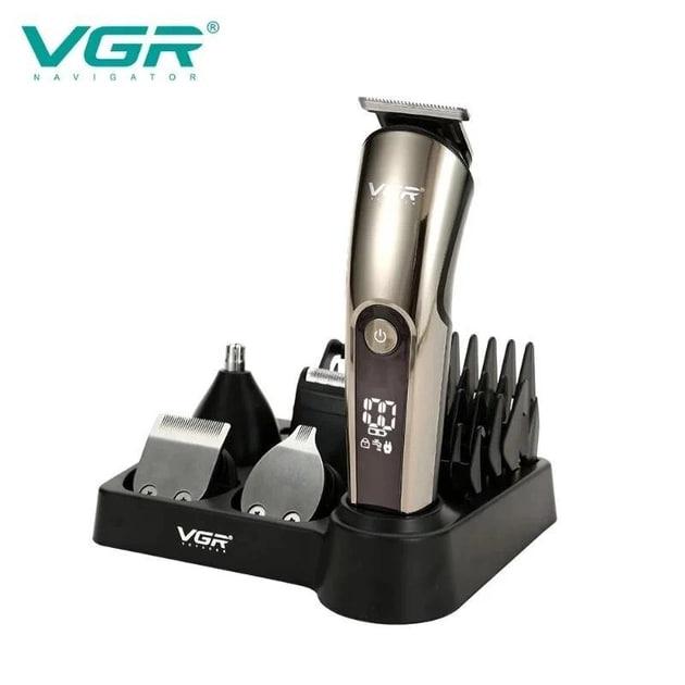 Многофункциональный триммер для стрижки волос и бороды VGR Аккумуляторная машинка для стрижки 5W IPX6 - фото 9 - id-p2183775164