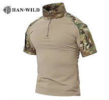 Тактическая (боевая) рубашка (убакс) Han-Wild G2, мультикам, короткий рукав - ОРИГИНАЛ!