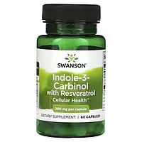 Індол-3-карбінол із ресвератролом 200 мг (Indole-3-Carbinol with Resveratrol) Swanson 60 капсул