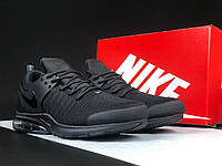 Кроссовки мужские Nike Air Presto Найк Аир Престо черные модные беговые кроссовки текстиль, великаны